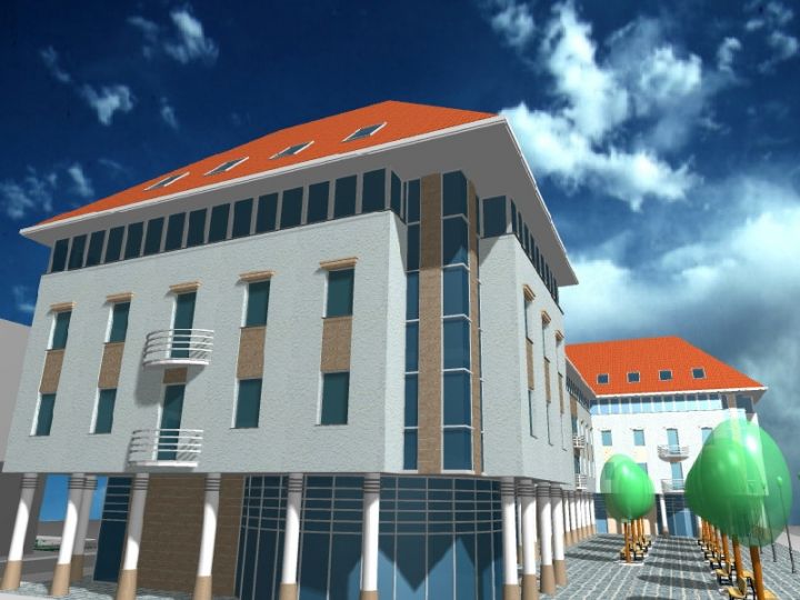 Konferenciaközpont tanulmányterve